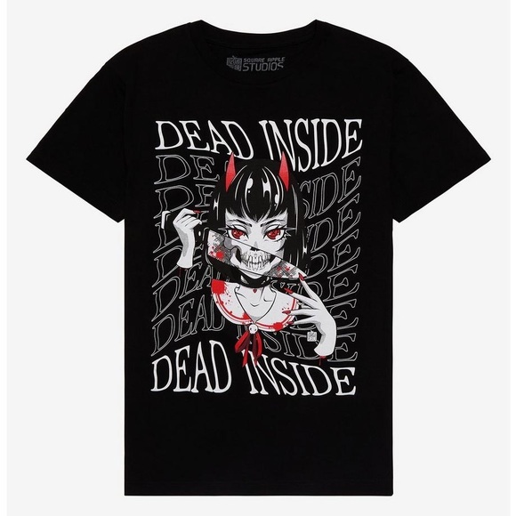 Hot Topic Other - Dead Inside Slasher Girl T-Shirt By Square Apple Studios